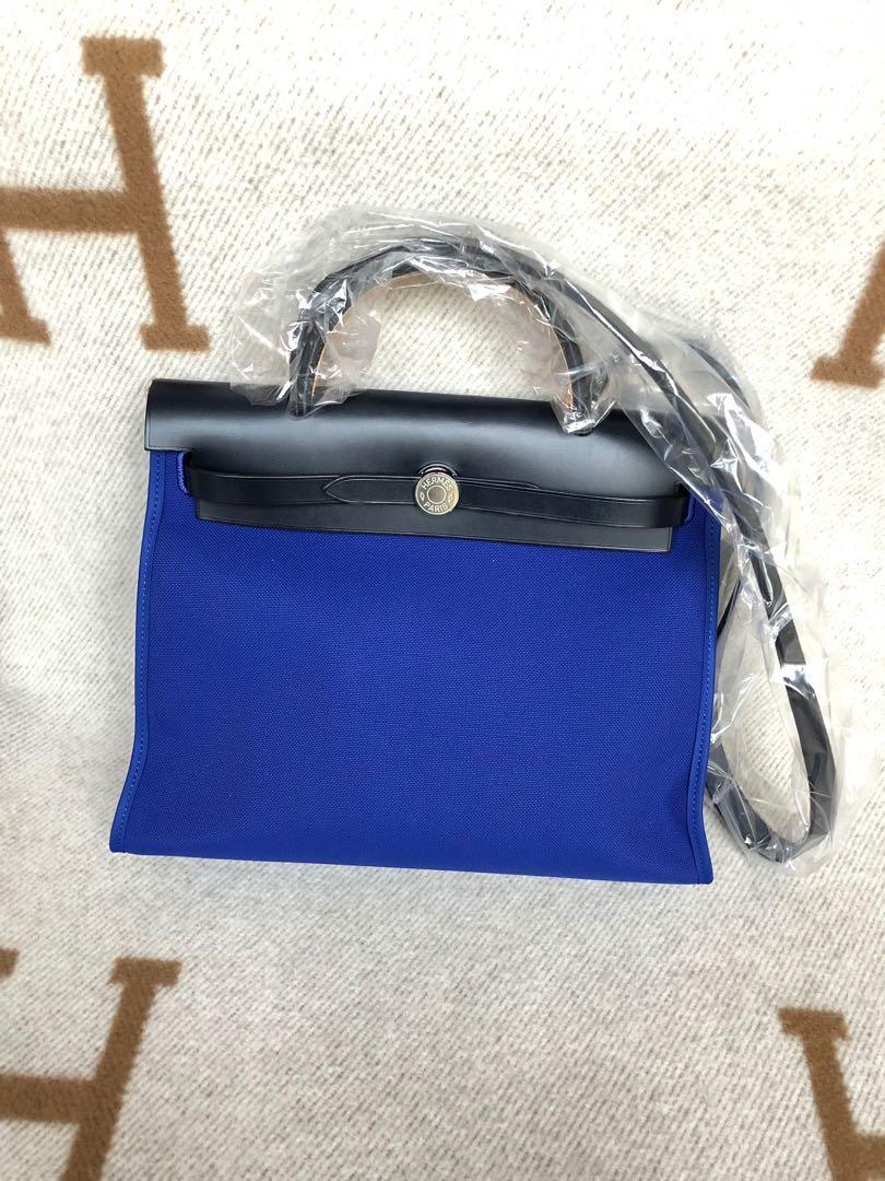 hermes herbag blue