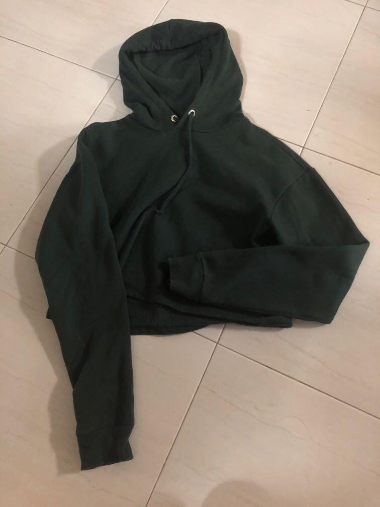 h&m velvet hoodie
