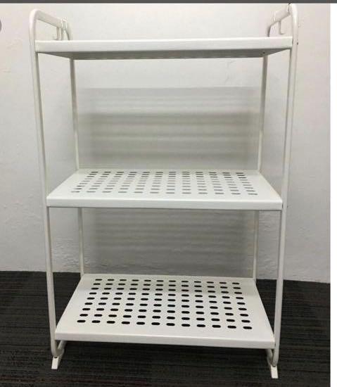 Ikea White Metal Rack Furniture Shelves Drawers On Carousell