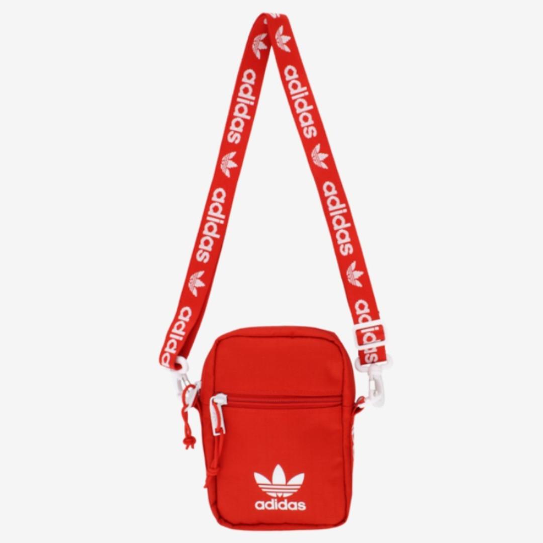 In Stock Adidas Shoulder Strap Festival Bag Red Men s