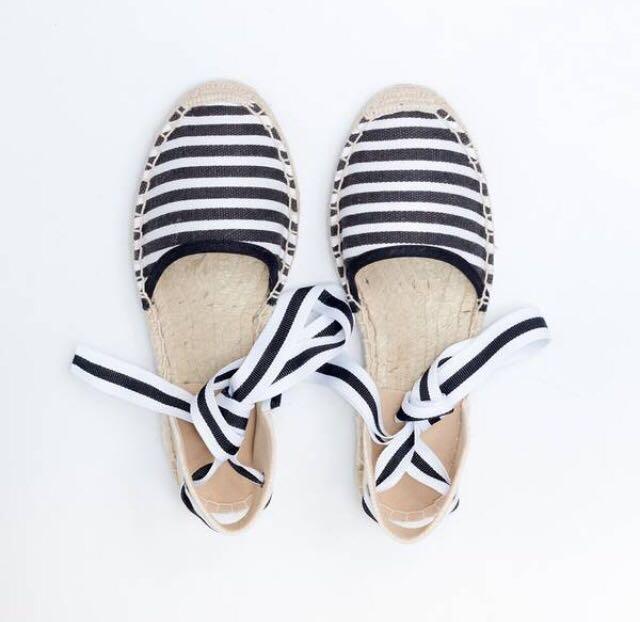 Inspired Soludos Lace up Espadrilles 