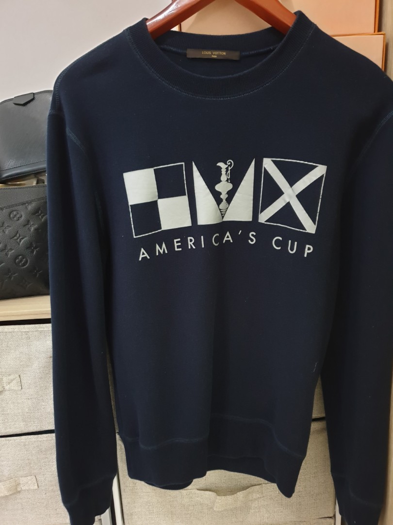 LOUIS VUITTON americas cup 2017 white pullover jumper size XL
