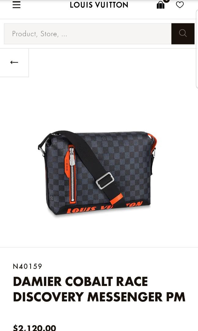 Louis Vuitton Damier Cobalt Race Discovery Messenger PM, Luxury, Bags &  Wallets on Carousell