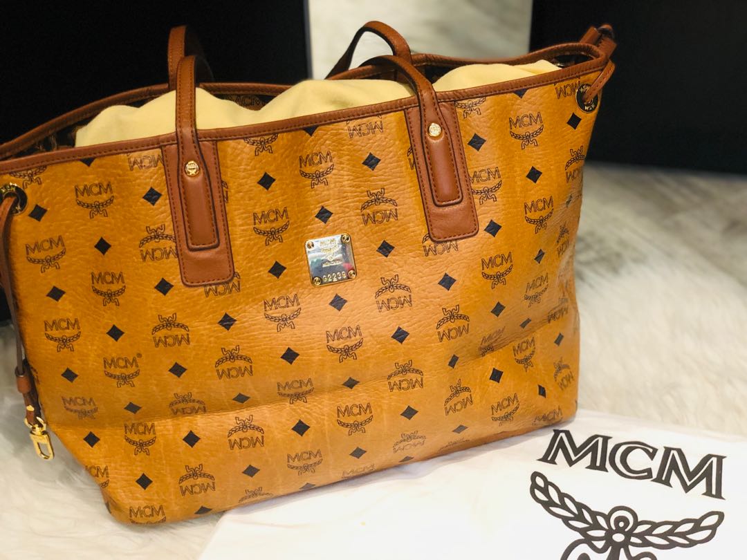 mcm tote reversible