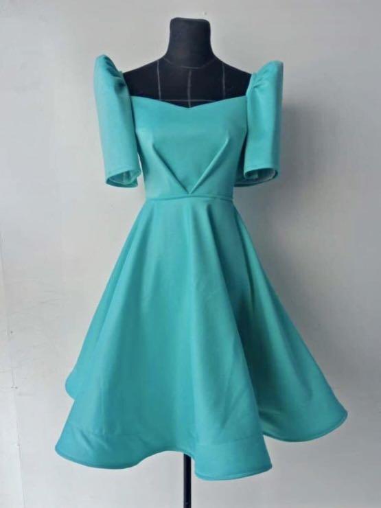 modern filipiniana cocktail dress
