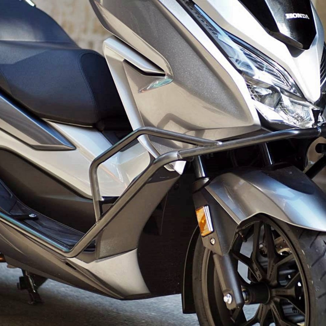 Moto Guru Honda Forza 300 2018 2019 Version 1 Crash Bar ! Ready Stock !  Promo ! Do Not PM ! Kindly Call Us ! Kindly Follow Us !, Motorcycles,  Motorcycle Accessories on Carousell