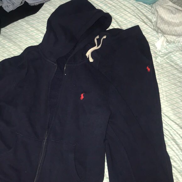Polo tracksuit deals navy blue