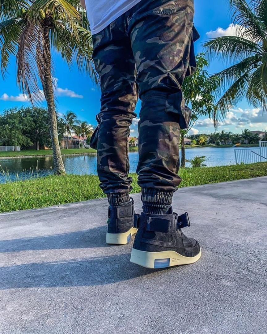 fear of god nike raid black