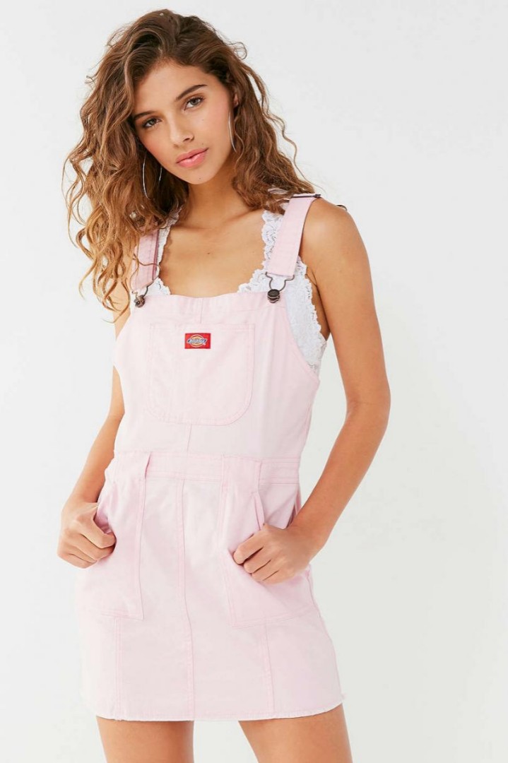 Pink clearance overall dress