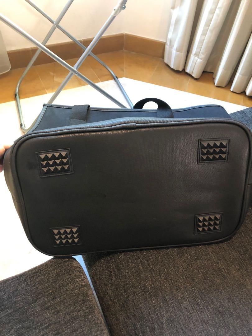Reddy black canvas sale dog carrier tote