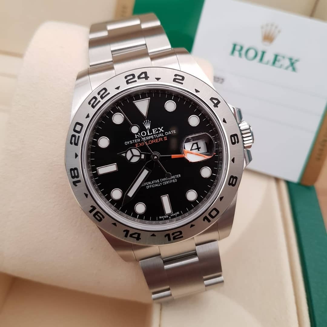 ROLEX EXPLORER II, Fesyen Pria, Jam Tangan di Carousell