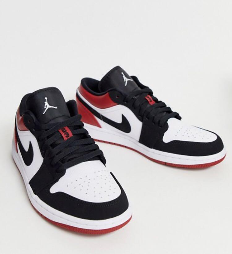 SALE!! Air Jordan 1 Low Black Toe, Men's Fashion, Footwear, Sneakers on ...