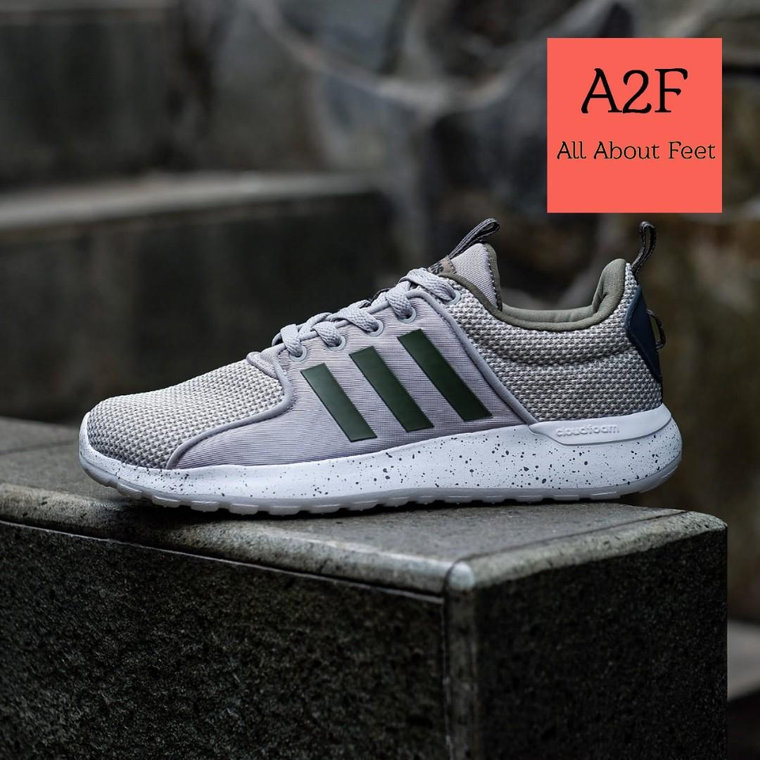 adidas cloudfoam lite racer grey peach