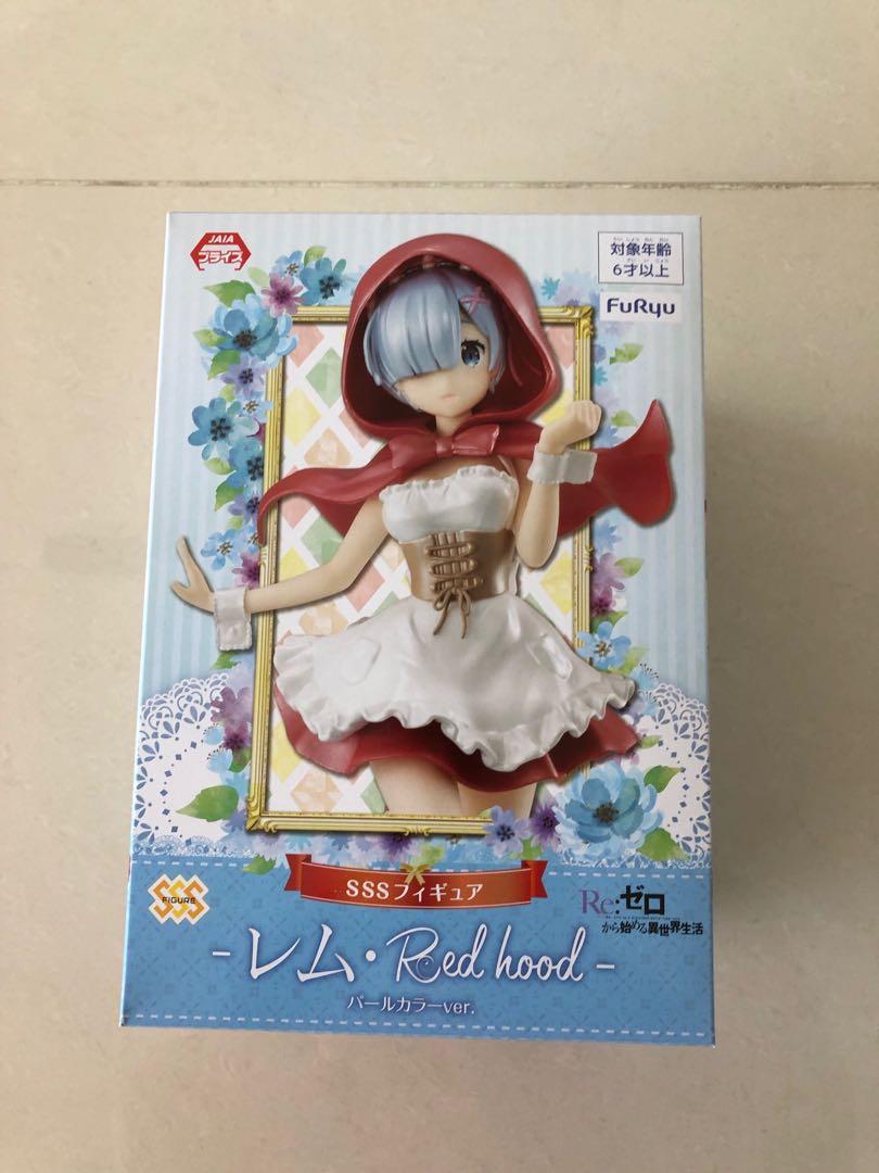 Toreba Re Zero Starting Life In Another World Sss Figure Rem Red Hood Pearl Color Ver Toys Games Bricks Figurines On Carousell