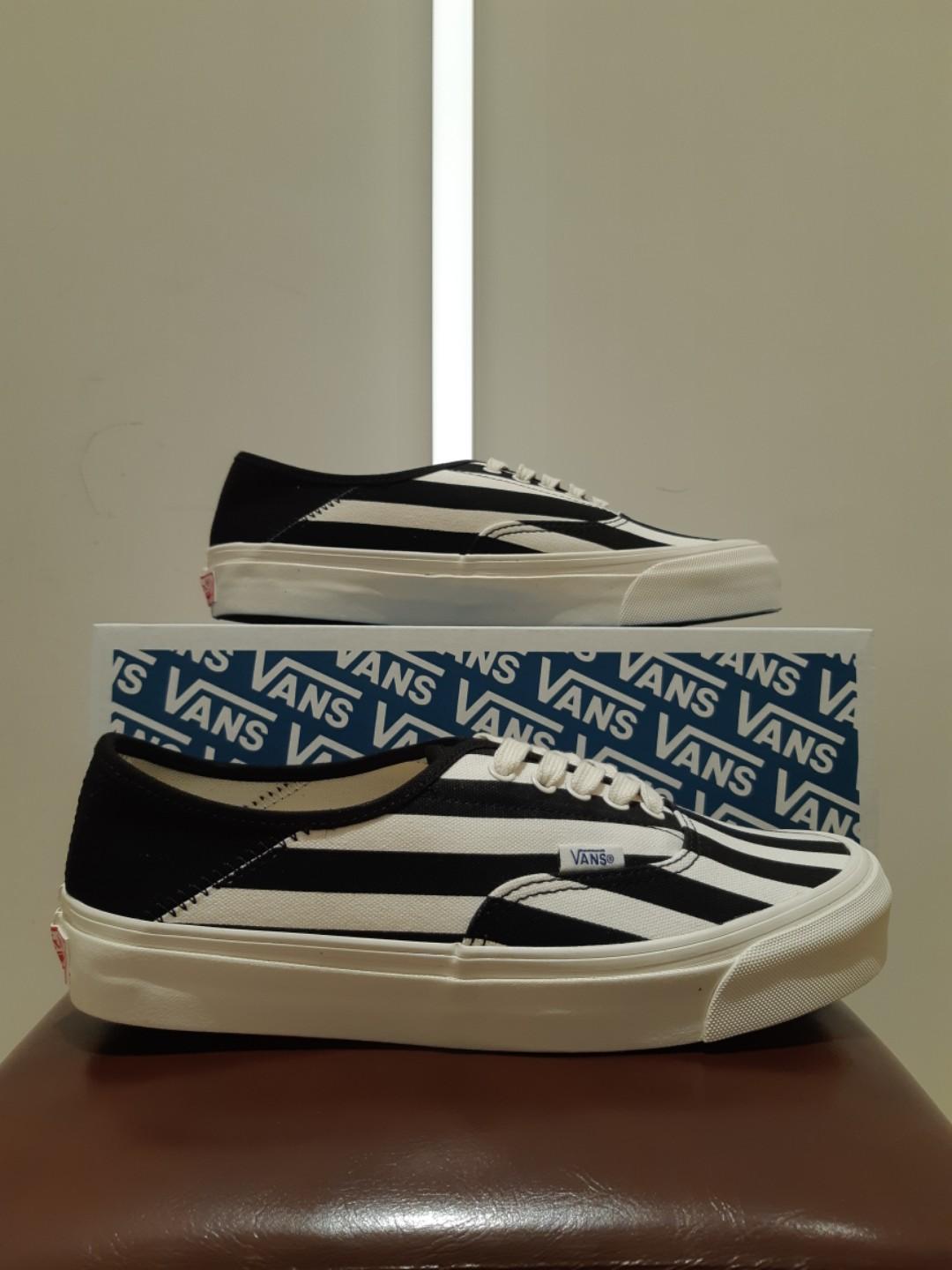 VANS OG Style 43 LX Canvas PinStripe Pack Black