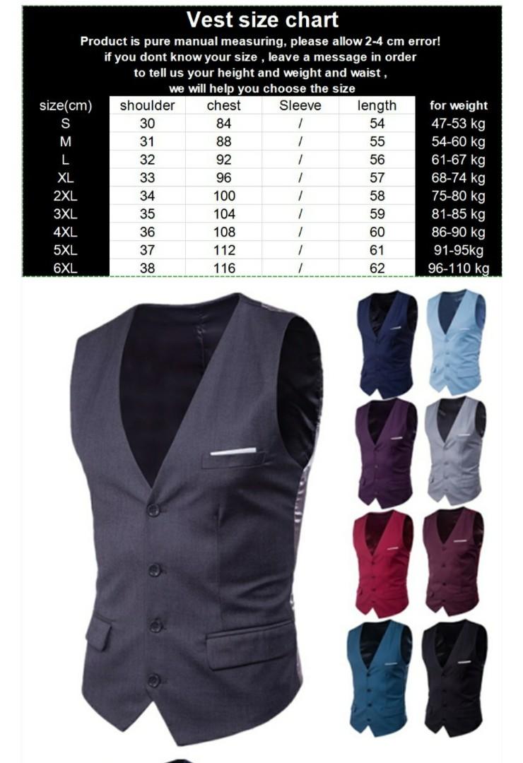 Vest Purple Black Blue All Colors Groomsmen Wedding Prom, Men'S Fashion,  Tops & Sets, Formal Shirts On Carousell