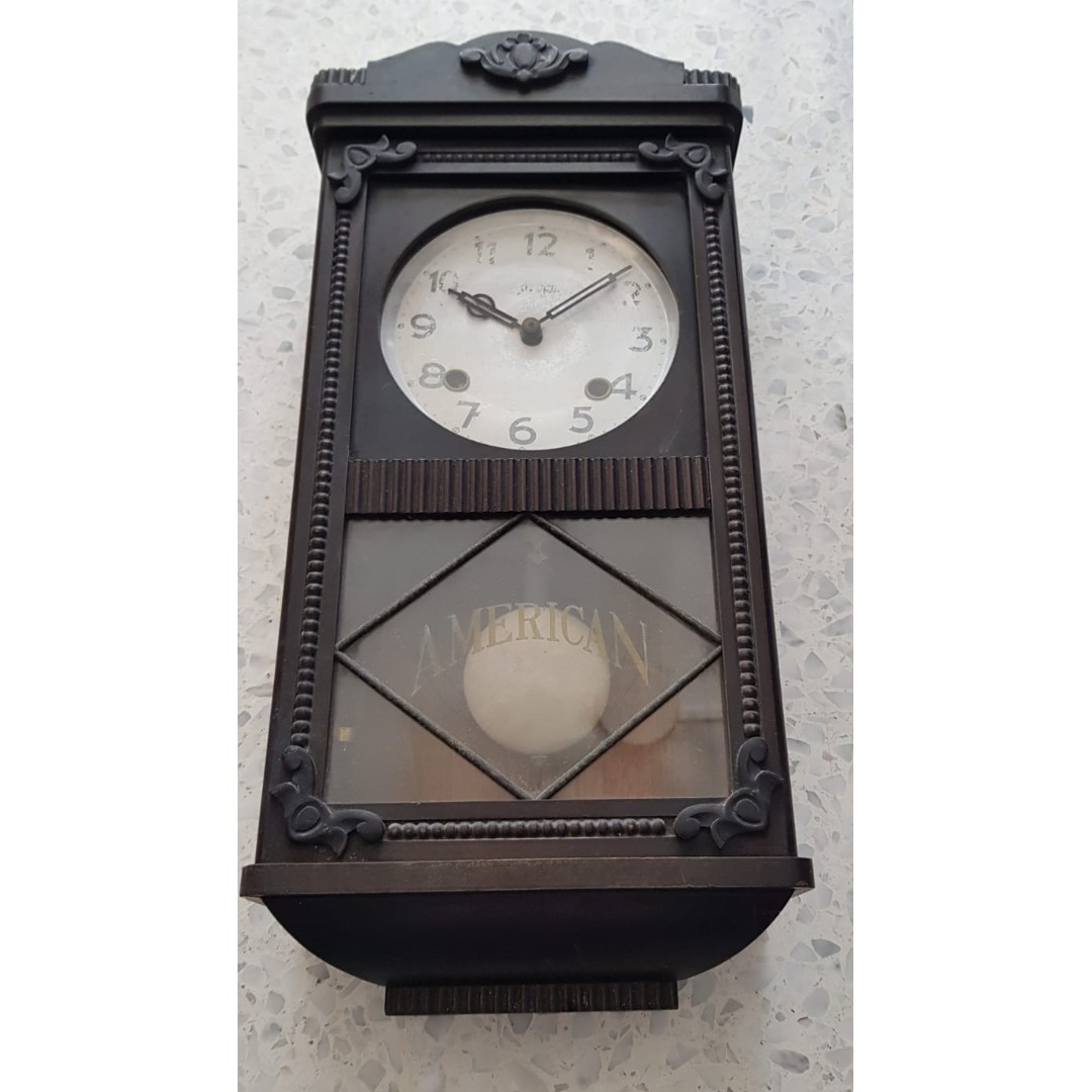 Vintage pendulum clock. Not working condition., Hobbies & Toys