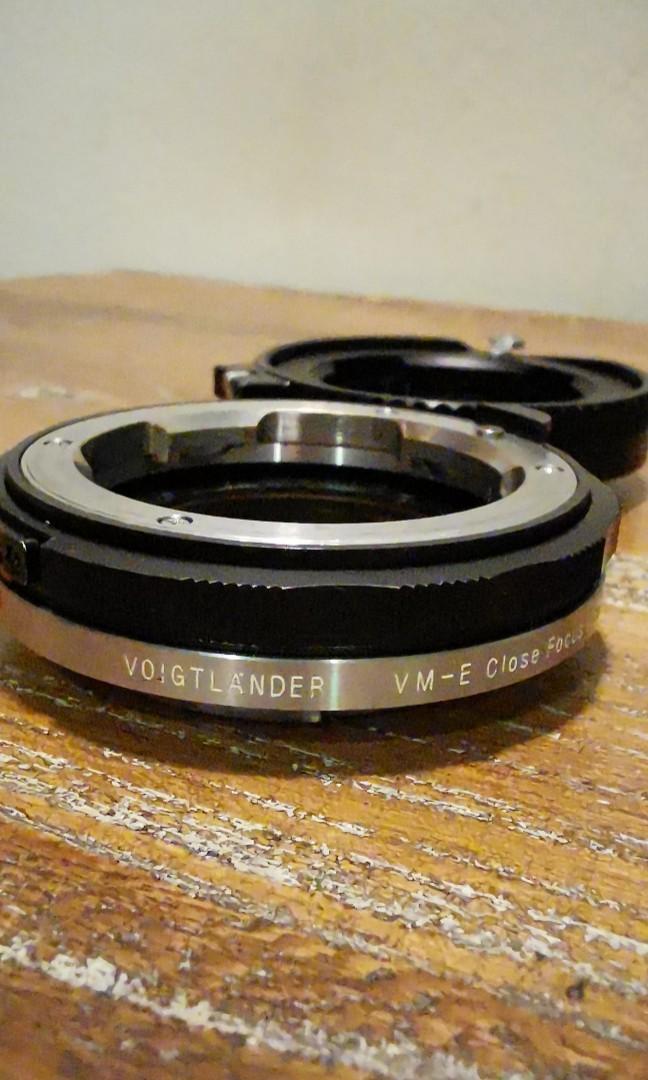 Voigtlander Vm E Close Focus Adapter For Vm Mount Lens To Sony E Mount Camera Photography Lenses On Carousell