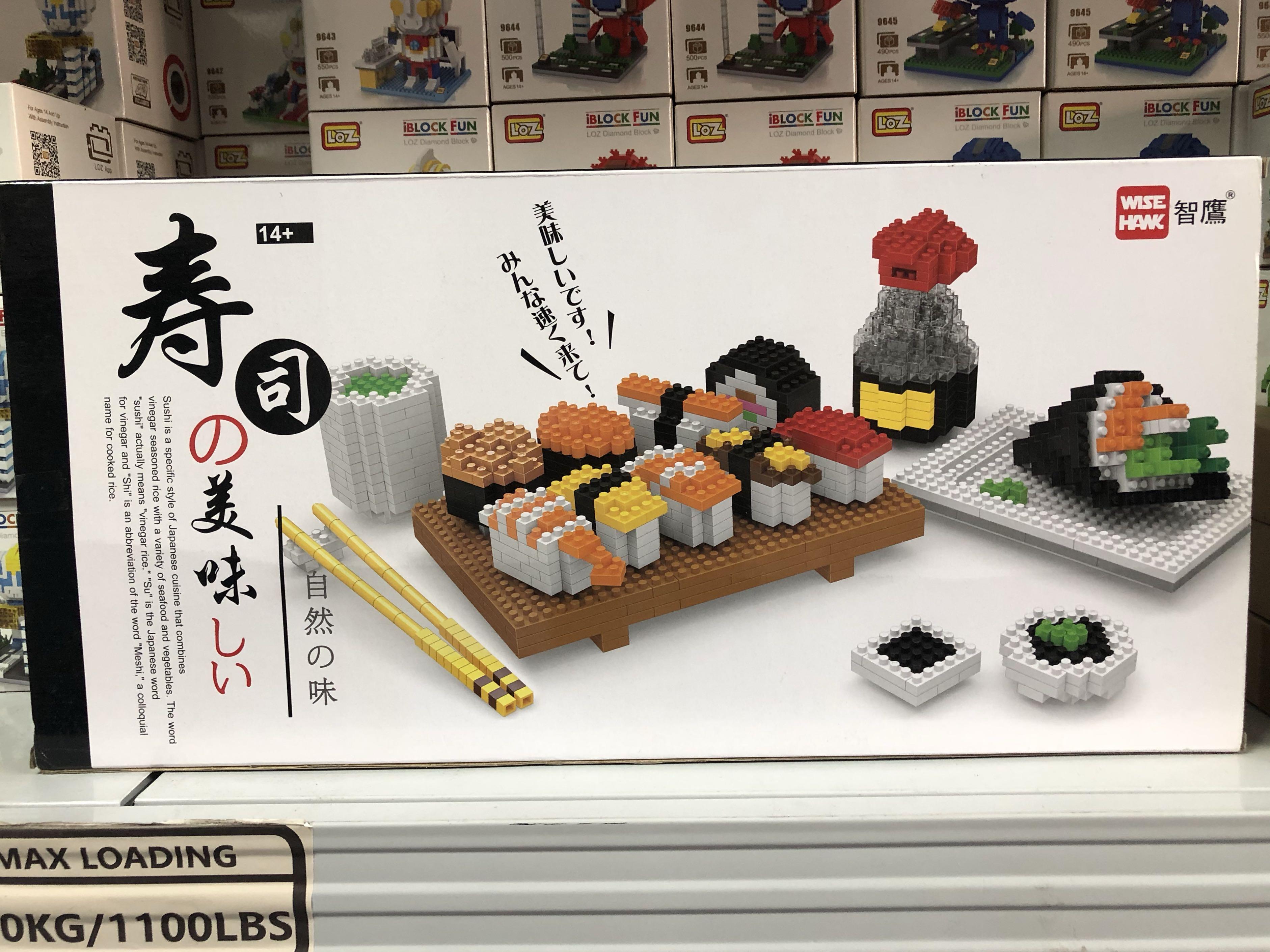 Wise Hawk Sushi Set Nanoblock