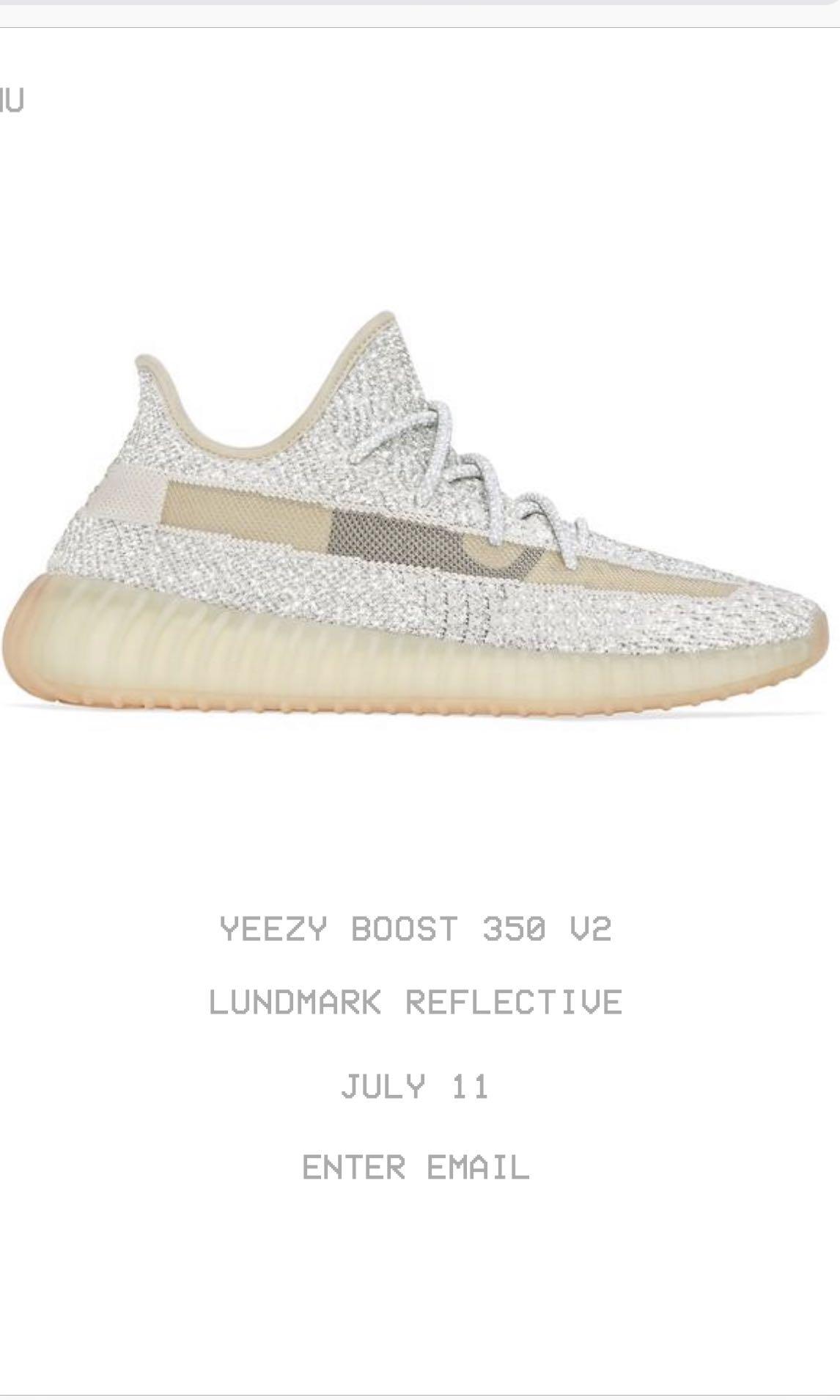 yeezys lundmark reflective