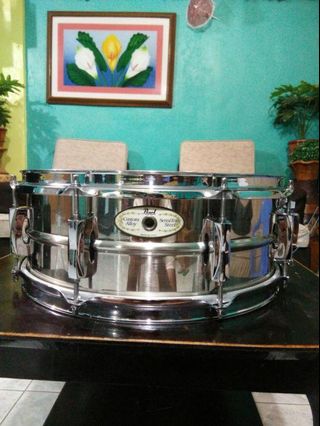 Pearl Sensitone Steel snare drum drumset