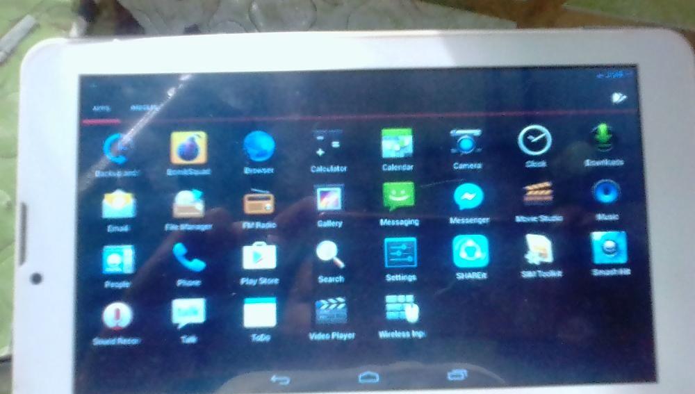 Android tablet for sale (Category: Android) located in Quezon City. Submitted by rionava (Listing ID 238551120, Image 2). Description: For Sale Android tablet with leather case included without charger for details and other inquiries just contact the seller at 09363585485.