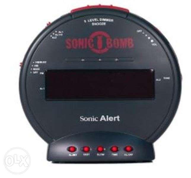 SONIC Alert SBB500SS Sonic Bomb Loud Dual Alarm Vibration Clock ZQ1K