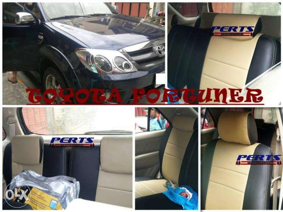 Toyota Fortuner Leather Customized Auto Car Seat Cover, Car Parts & Accessories, Upholstery