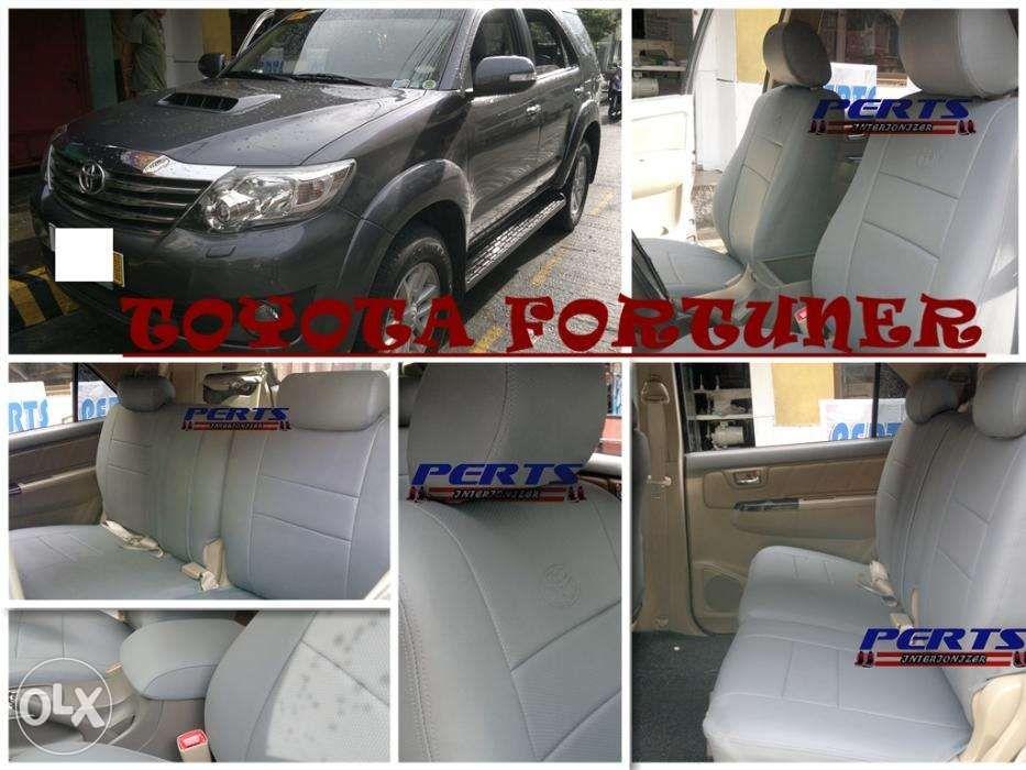 Toyota Fortuner Leather Customized Auto Car Seat Cover, Car Parts & Accessories, Upholstery