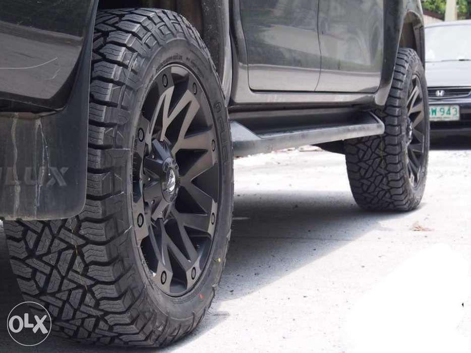 Toyota Hilux Fortuner Ford Ranger Everest Fuel Ambush Wheels Tires New (Category: Mags and Tires) located in Makati City. Submitted by luxurycarpartsphilippinesinc. (Listing ID 238554508, Image 3). Description: For Sale or For Swap to your stock wheels and add cash Sold or swap as pack Fuel Ambush Wheels size 20inches 4pcs Fuel Grippler A/T Tires 275/55/20 4pcs With Rays Lugnuts included 1set Nitrogen Air Already 4pcs Tires For Swap your stock wh