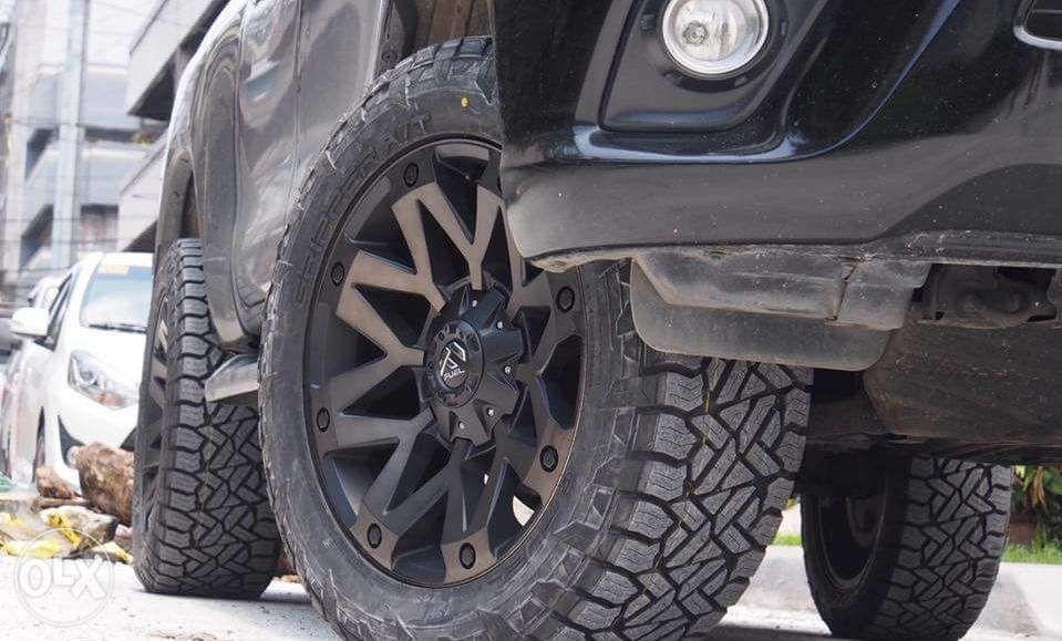 Toyota Hilux Fortuner Ford Ranger Everest Fuel Ambush Wheels Tires New (Category: Mags and Tires) located in Makati City. Submitted by luxurycarpartsphilippinesinc. (Listing ID 238554508, Image 2). Description: For Sale or For Swap to your stock wheels and add cash Sold or swap as pack Fuel Ambush Wheels size 20inches 4pcs Fuel Grippler A/T Tires 275/55/20 4pcs With Rays Lugnuts included 1set Nitrogen Air Already 4pcs Tires For Swap your stock wh