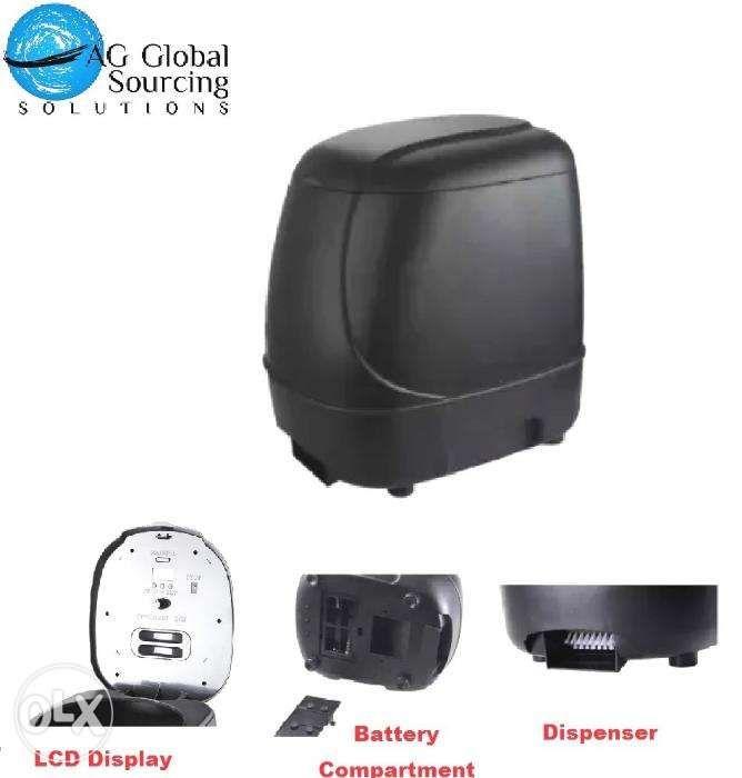 Ilonda Automatic Pond Feeder (Category: Homes & Other Pet Accessories) located in Las Pinas. Submitted by agglobal (Listing ID 238555243, Image 2). Description: Water resistant (Not waterproof) Good for outdoor use, wether proof Programmable time slot Battery Operated: 4xC size battery Controllable feeding amount Spreading Brush to avoid fish from bumping to each other during feeding Cover plate for small pellets Lightweight and durable LCD Displ