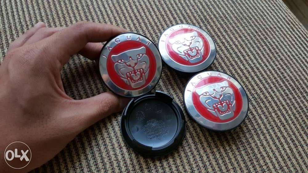 Jaguar Center Caps Original Bnew Black and Red Available Sold as Set