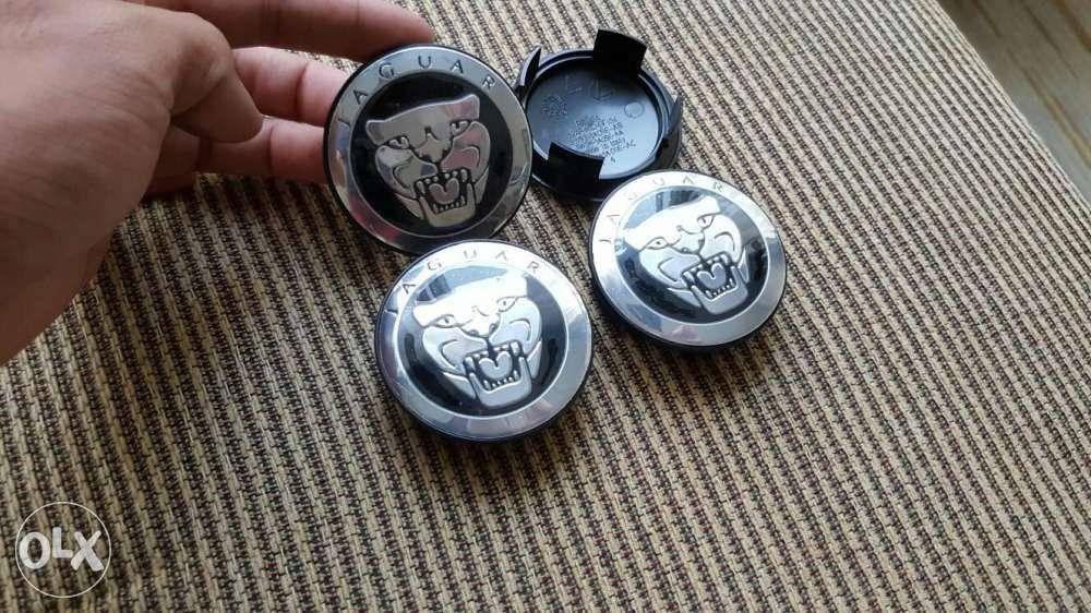 Jaguar Center Caps Original Bnew Black and Red Available Sold as Set