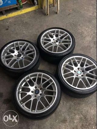 BMW CSL M3 rims magwheels 19inch with Tires e36 e46 e90 Mercedes Benz