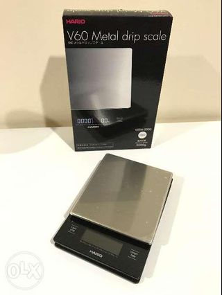 Hario V60 Stainless Metal Rechargeable Drip Scale VSTM2000HSV NEW