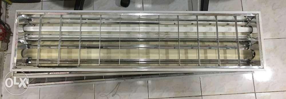Fluorescent light box Case Single or Double 40 Recessed Pin Light case ...