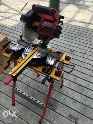 Cordless Sliding Miter Saw With Bench Table