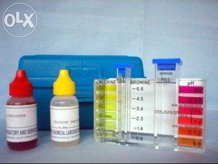 chlorine test or chlorine comparator tester free total chlorine test