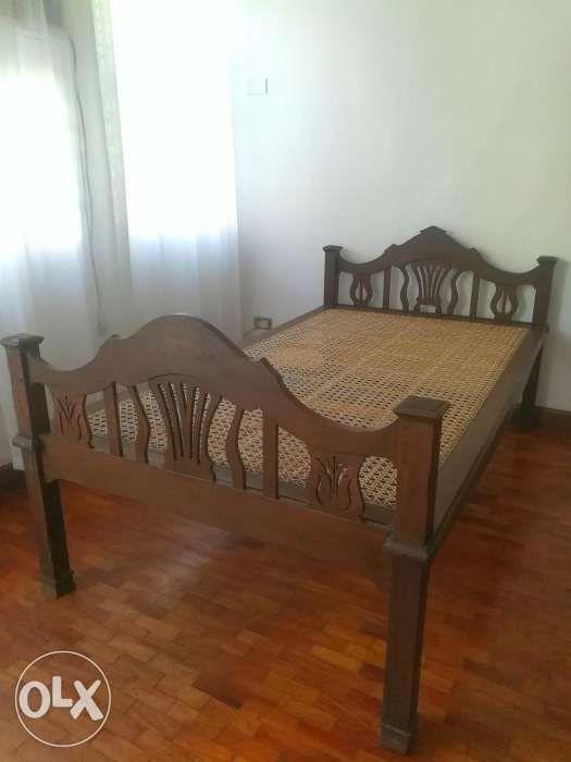 Antique bed narra, Furniture & Home Living, Furniture, Bed Frames