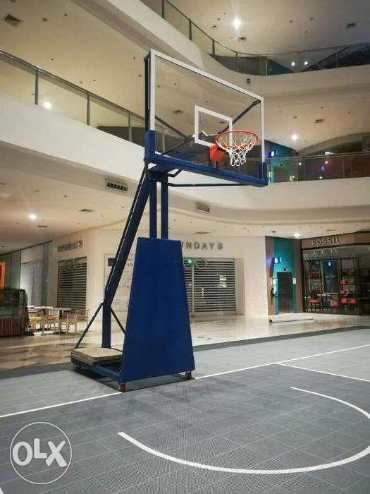 Basketball Board Set Fiberglass Acrylic FLEXIGLASS, Sports Equipment, Other Sports Equipment and