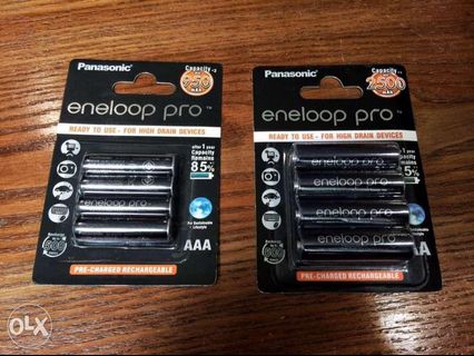 Eneloop Pro Rechargeable Battery AAA and AA