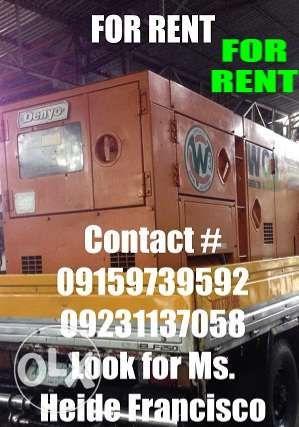 For Rent Boom Truck and Generator 25kva upto 1250kva Rental
