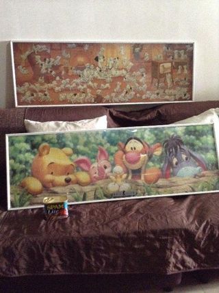Two Disneys framed puzzle