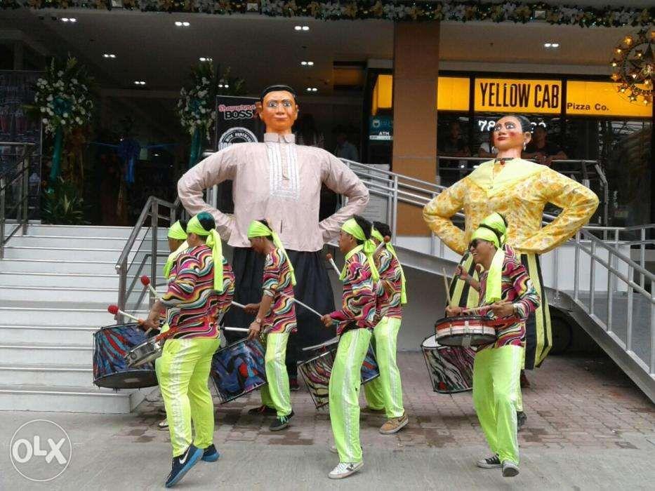 Higantes Ati atihan Drum Beaters Tribal dancers Video Arcade Machine Mascots for rent
