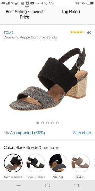Original TOMS Poppy Corduroy Sandal