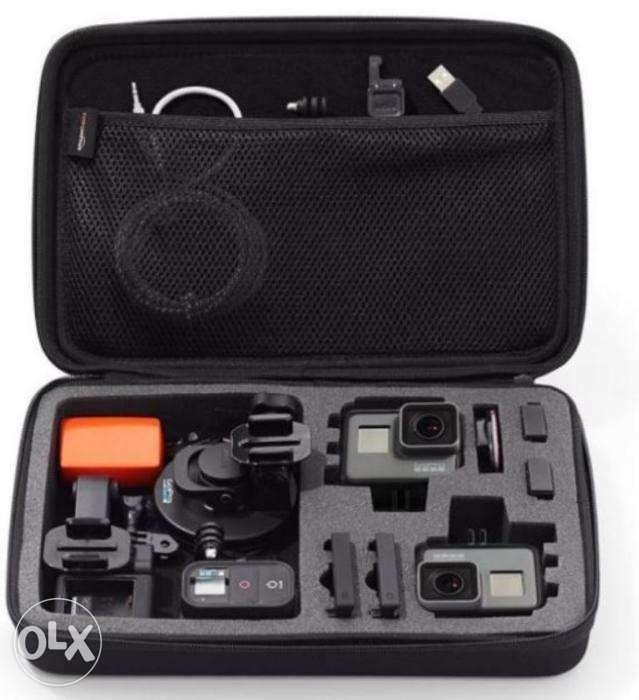 AMAZONBASICS Large Carrying Case GoPro Hero 1 2 3 3 Plus 4 5 6 ZQ7E