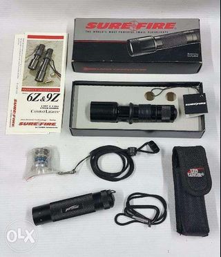 SUREFIRE 6Z Tactical Flashlight with FREE Led Lenser V2 Made in USA