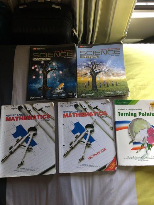 Grade 7 Textbooks (Category: Textbooks) located in Makati City. Submitted by diamondbunny888 (Listing ID 238589907, Image 2). Description: 5 Textbooks for Grade 7 2 New Syllabus Mathematics 7thEdition 2 Science Matters. 2nd Edition 1 Philippine History Book.