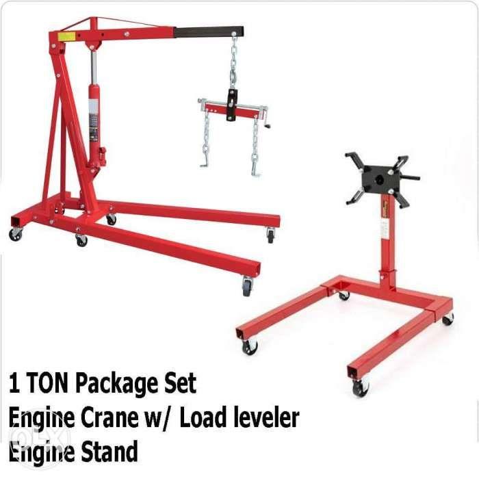 Automotive Repair Tools Engine Crane Floor Jacks Tool Carriage Cabinet 